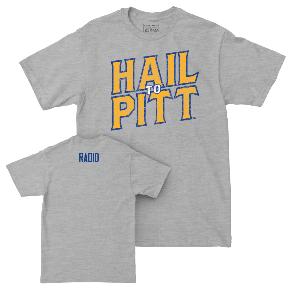 Pitt Men's Swim & Dive Sport Grey H2P Tee - Ethan Radio Small