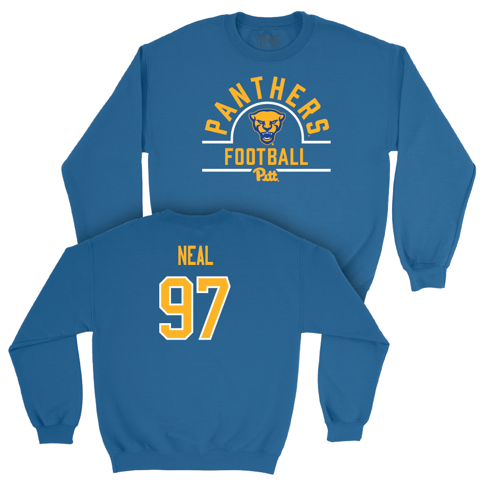 Pitt Football Blue Arch Crew - Isaiah Neal Small