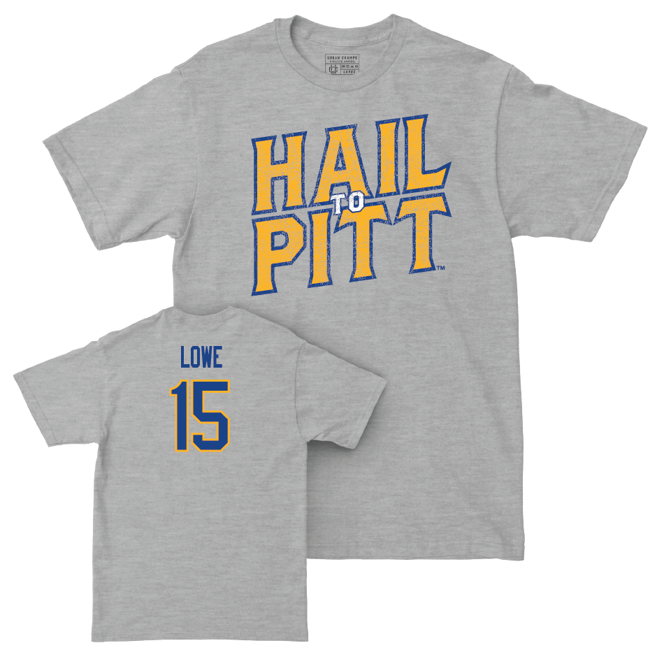 Pitt Men's Basketball Sport Grey H2P Tee - Jaland Lowe Small