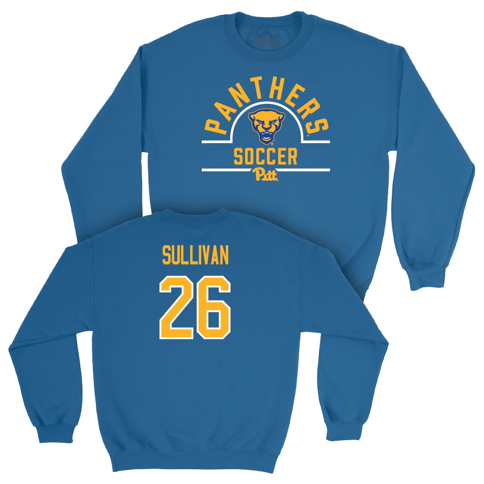 Pitt Men's Soccer Blue Arch Crew - Michael Sullivan Small