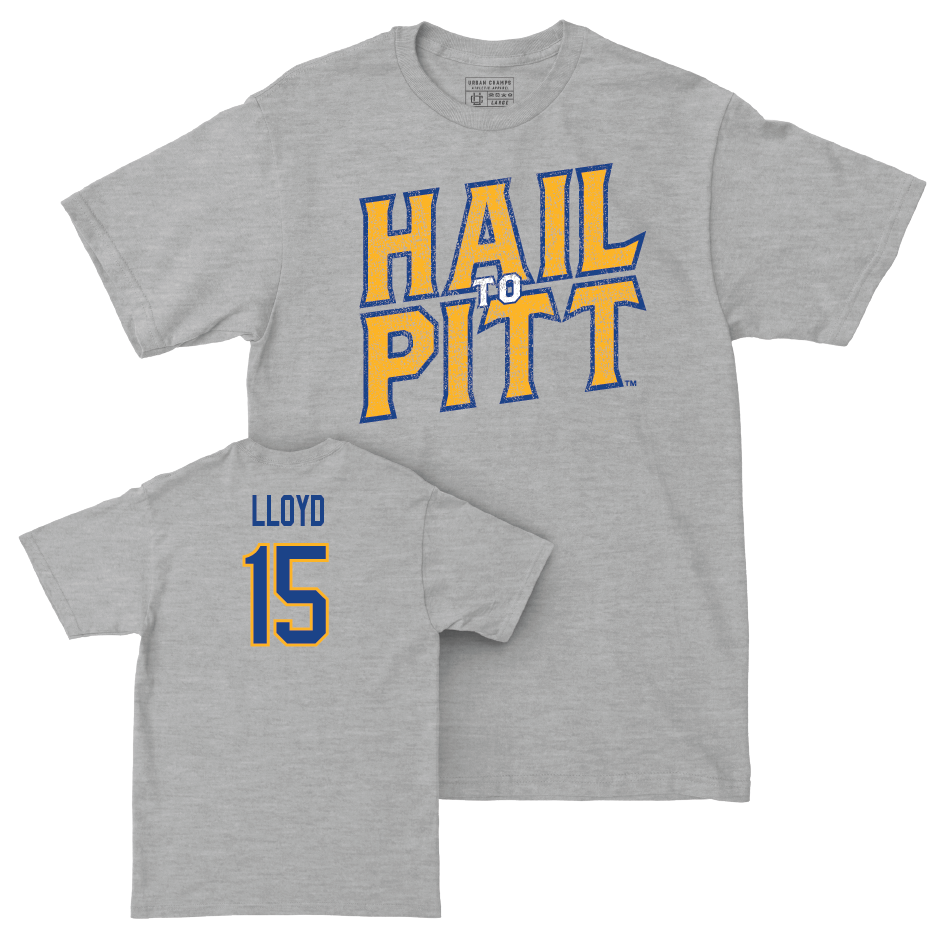 Pitt Football Sport Grey H2P Tee - Montravius Lloyd Small