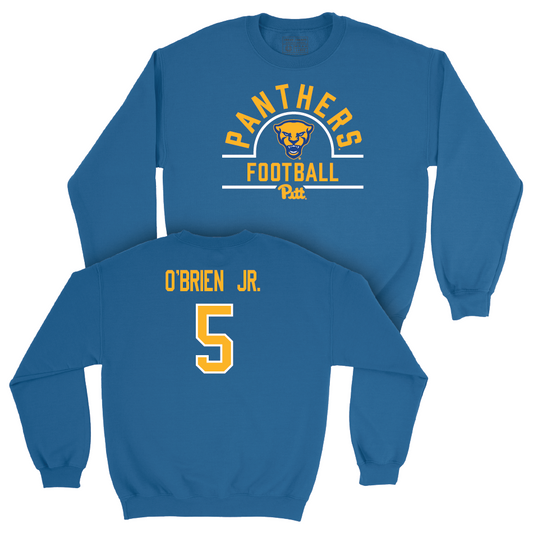 Pitt Football Blue Arch Crew - PJ O’Brien Jr. Small