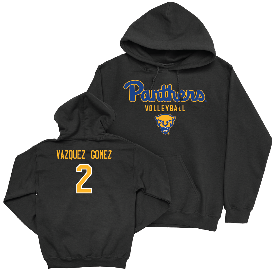 Pitt Women's Volleyball Black Panthers Hoodie - Valeria Vazquez Gomez Small