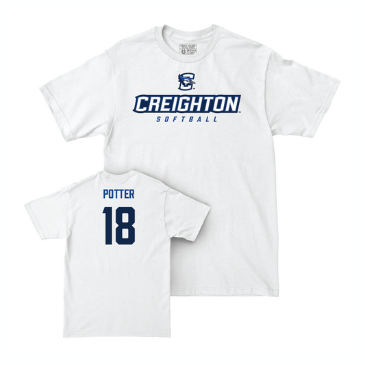 Creighton Softball White Athletic Comfort Colors Tee  - Sydney Potter