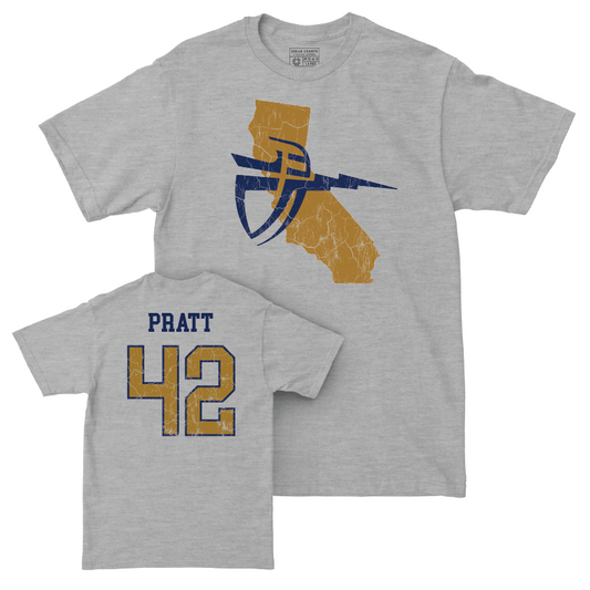 CBU Softball Sport Grey State Tee   - Bobbiann Pratt