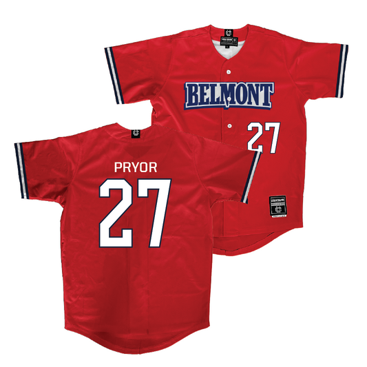 Belmont Baseball Red Jersey - Will Pryor | #27