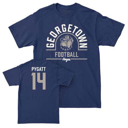 Georgetown Football Navy Classic Tee  - Cam Pygatt