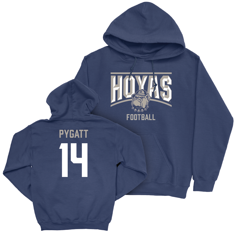 Georgetown Football Navy Staple Hoodie  - Cam Pygatt