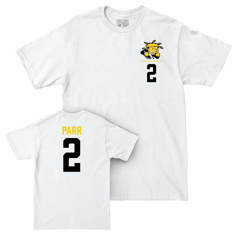 Wichita State Women's Basketball White Logo Comfort Colors Tee  - Kiyleyah Parr