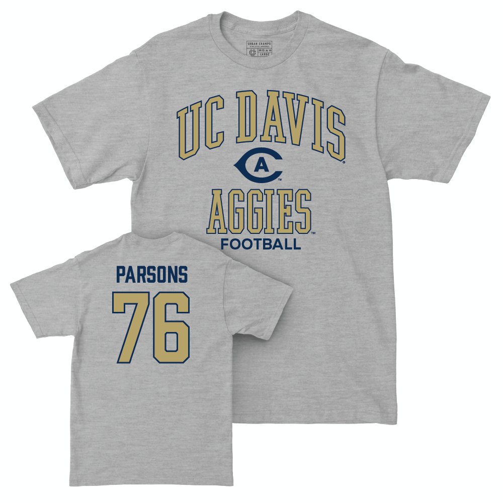 UC Davis Football Sport Grey Classic Tee - Jake Parsons | #76