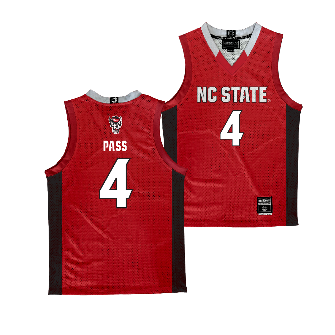 NC State Men's Basketball Red Jersey - Breon Pass