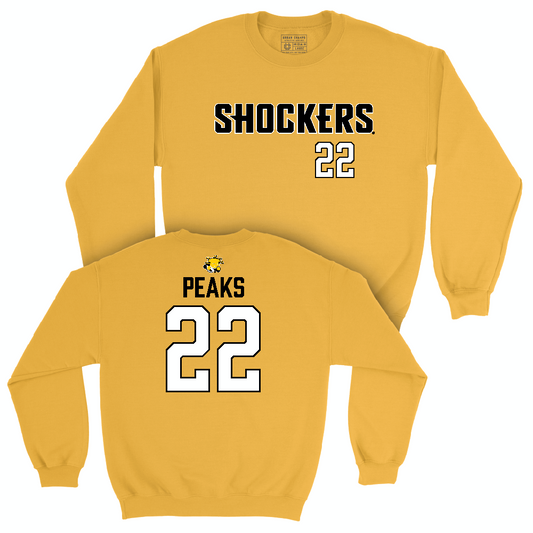 Wichita State Women's Basketball Gold Shockers Crew  - Jasmine Peaks