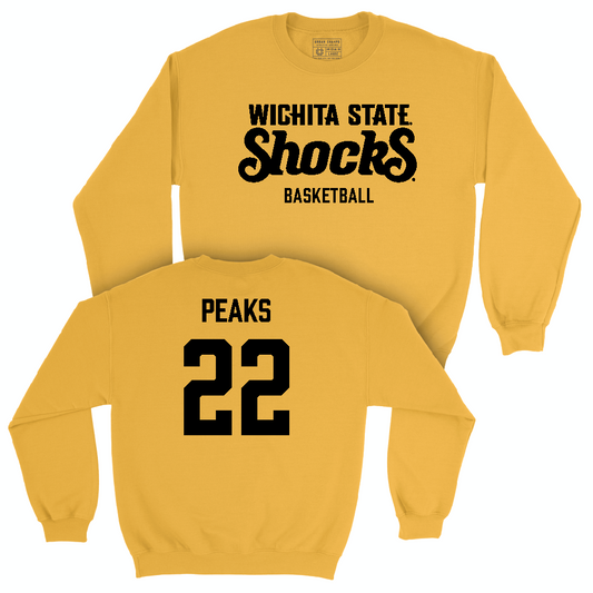 Wichita State Women's Basketball Gold Shocks Crew  - Jasmine Peaks