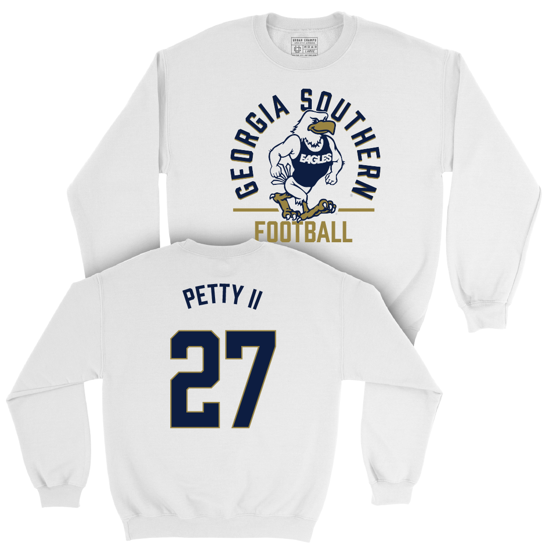 Georgia Southern Football White Classic Crew   - Corey Petty II