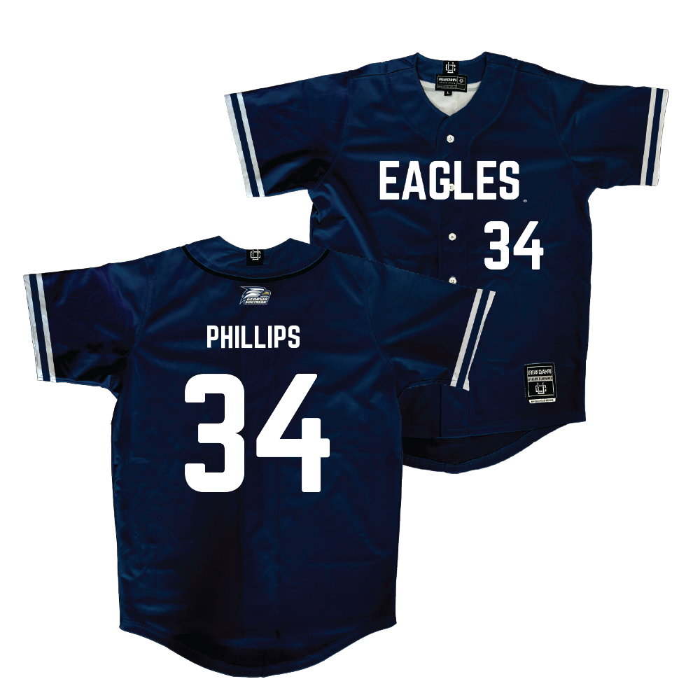 Georgia Southern Baseball Navy Jersey - Jacob Phillips