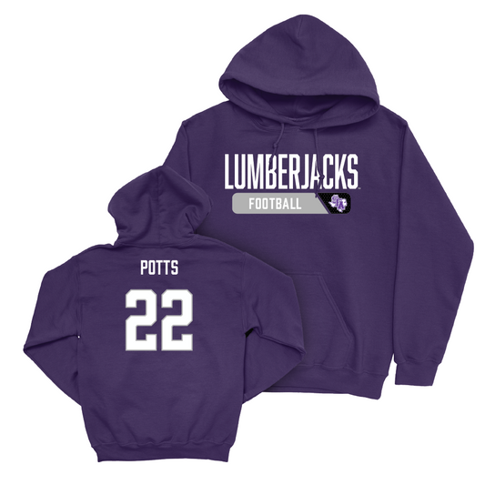 SFA Football Purple Staple Hoodie - Xavier Potts