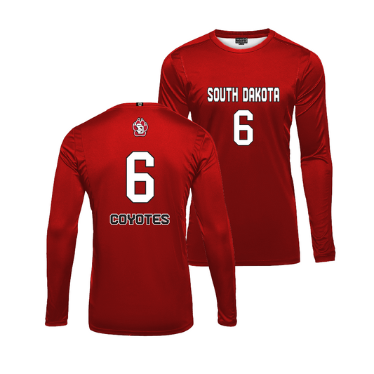 South Dakota Women's Volleyball Red Jersey - Barrett Power