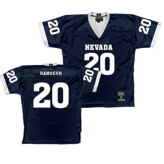 Nevada Navy Football Jersey   - Caleb Ramseur