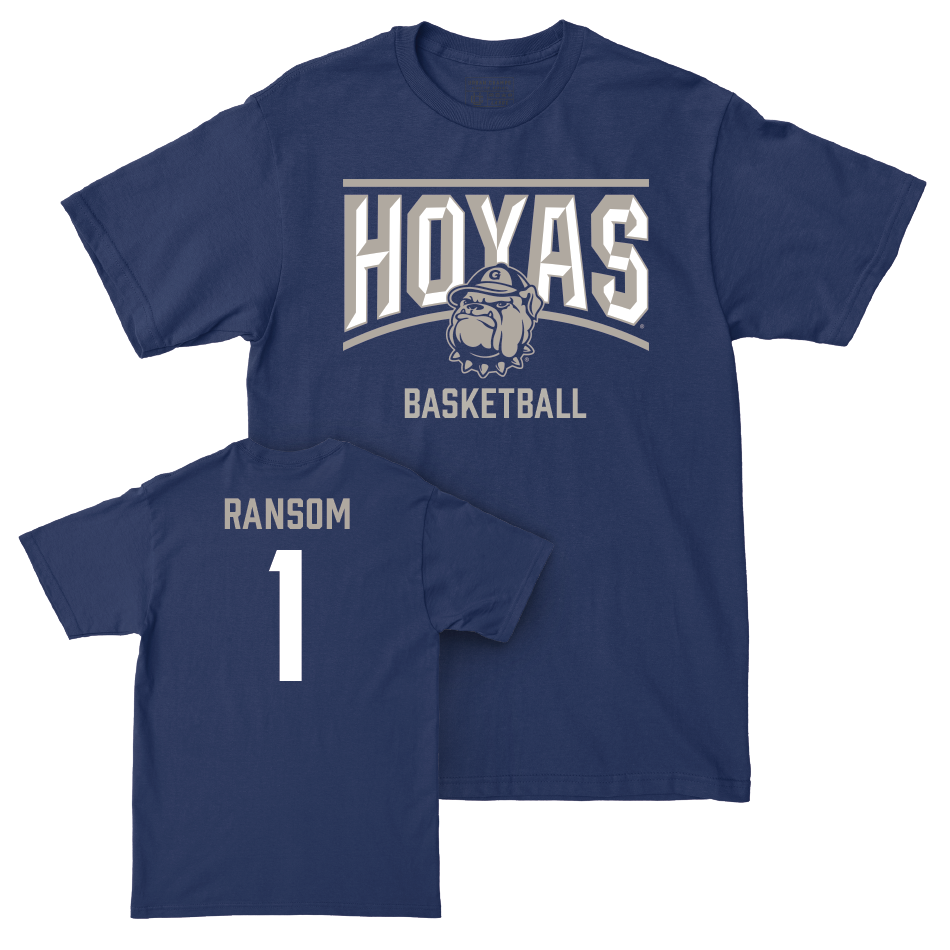 Georgetown Women's Basketball Navy Staple Tee  - Kelsey Ransom