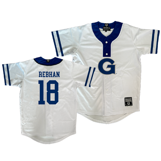 Georgetown Softball White Jersey - Brooke Rebhan