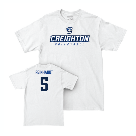 Creighton Women's Volleyball White Athletic Comfort Colors Tee  - Kiara Reinhardt