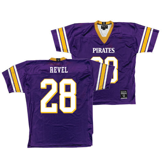 East Carolina Purple Football Jersey   - Shavon Revel