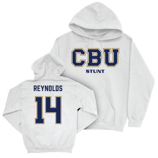 CBU Stunt White Classic Hoodie   - Alexandra Reynolds