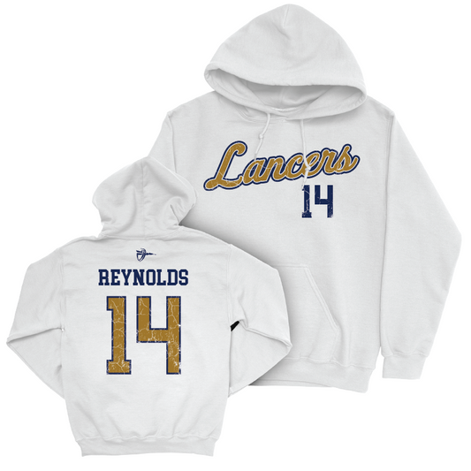 CBU Stunt White Script Hoodie   - Alexandra Reynolds