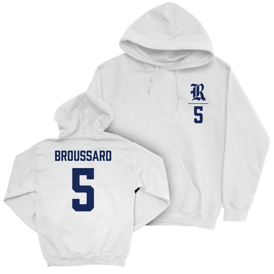 Rice Football White Logo Hoodie - Ari Broussard Small