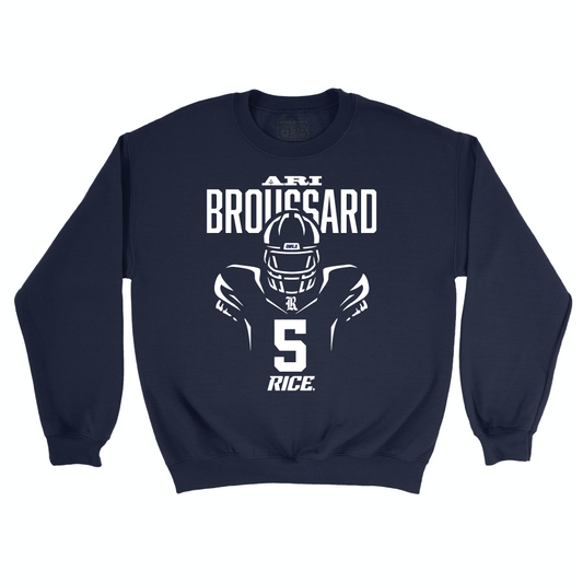 Rice Football Navy End Zone Crew - Ari Broussard Small