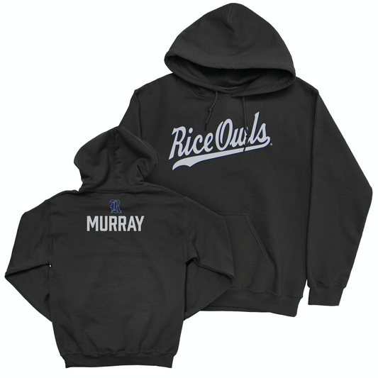 Rice Men's Track & Field Black Script Hoodie - Andrew Murray Small