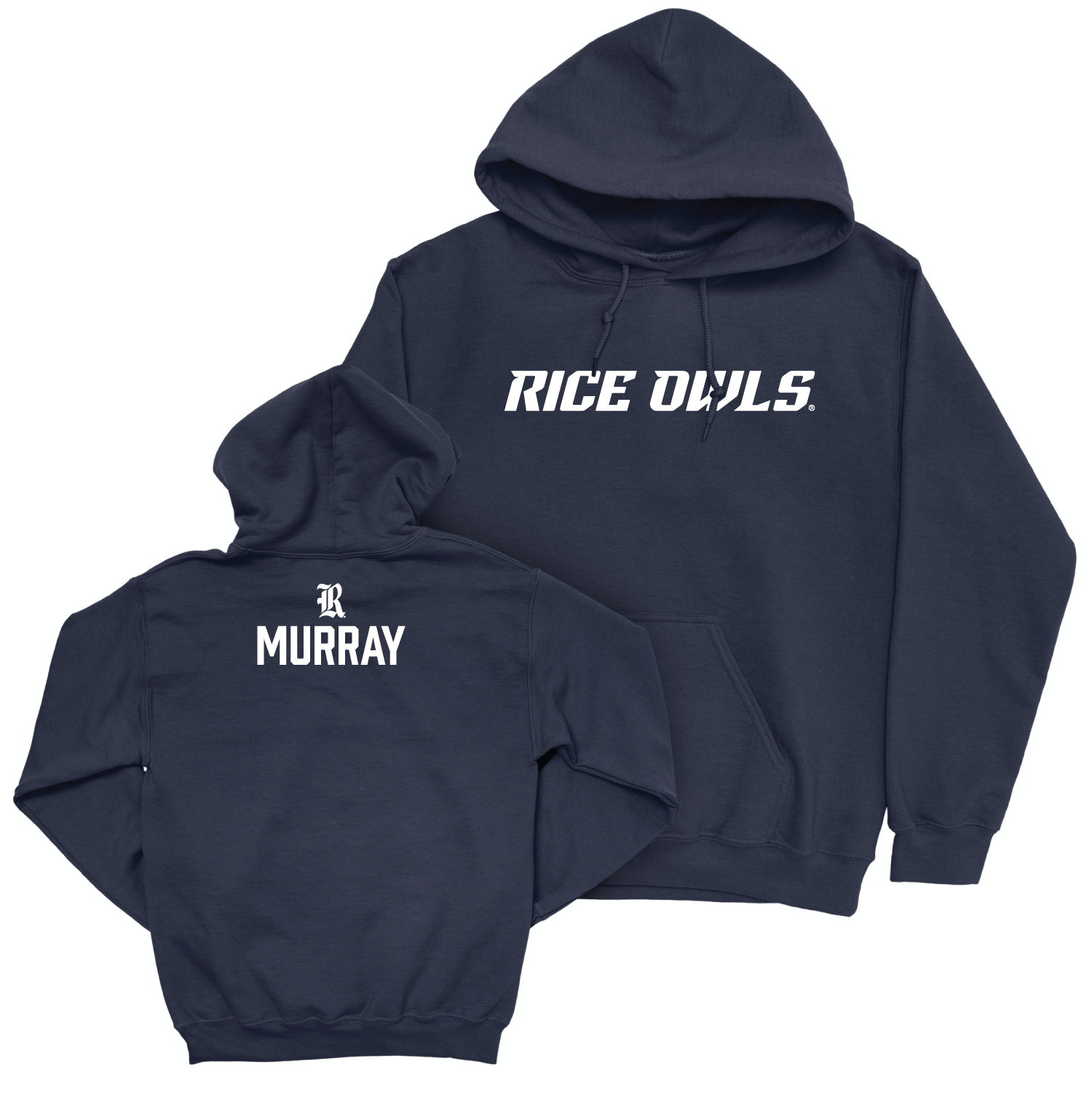 Rice Men's Track & Field Navy Sideline Hoodie - Andrew Murray Small