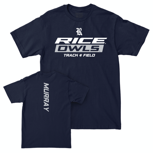 Rice Men's Track & Field Navy Rush Tee - Andrew Murray Small