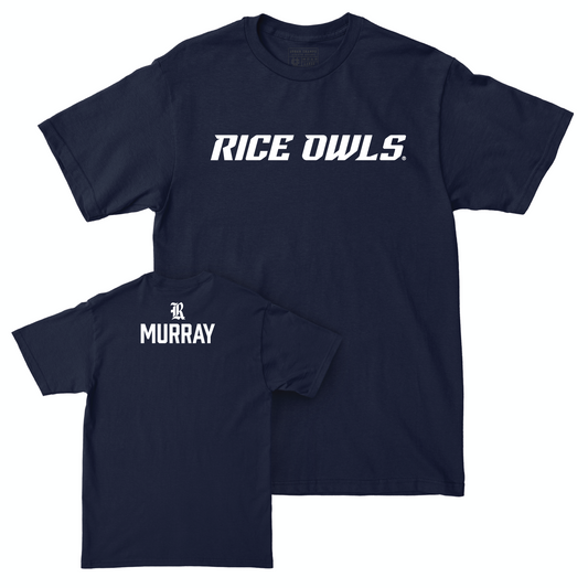 Rice Men's Track & Field Navy Sideline Tee - Andrew Murray Small