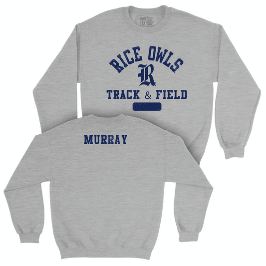 Rice Men's Track & Field Sport Grey Varsity Crew - Andrew Murray Small