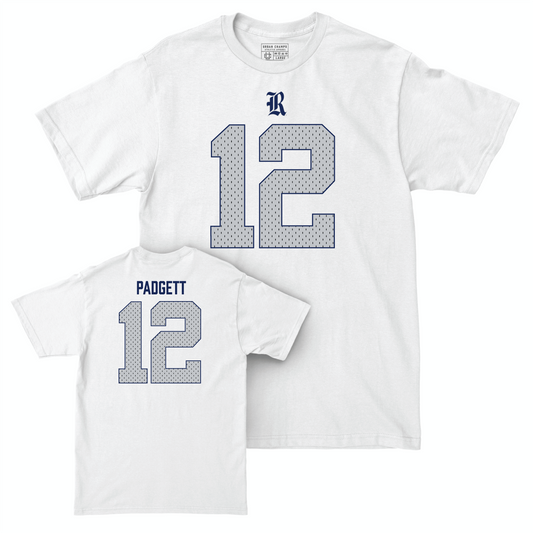 Rice Football White Blitz Comfort Colors Tee - AJ Padgett Small