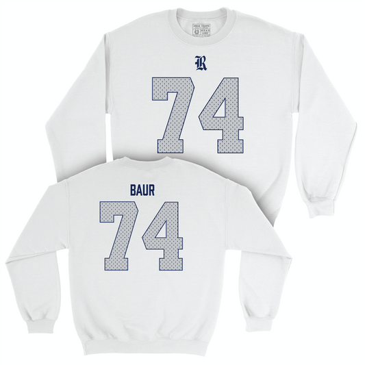 Rice Football White Blitz Crew - Brad Baur Small