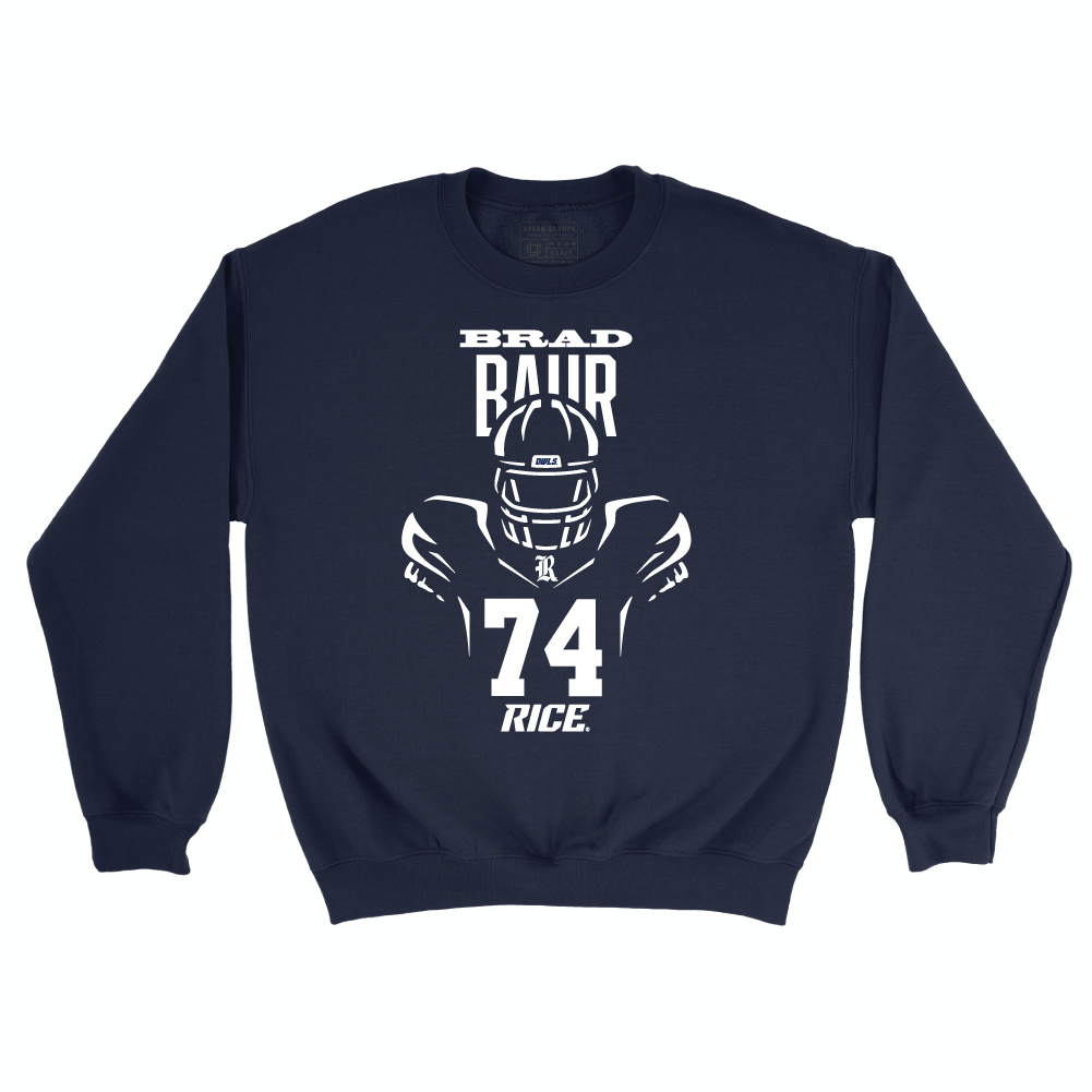 Rice Football Navy End Zone Crew - Brad Baur Small