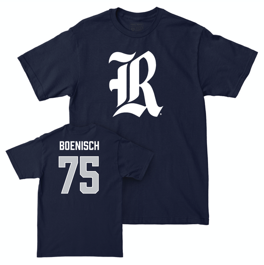 Rice Football Navy Legacy Tee - Blake Boenisch Small