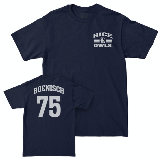 Rice Football Navy Victory Tee - Blake Boenisch Small