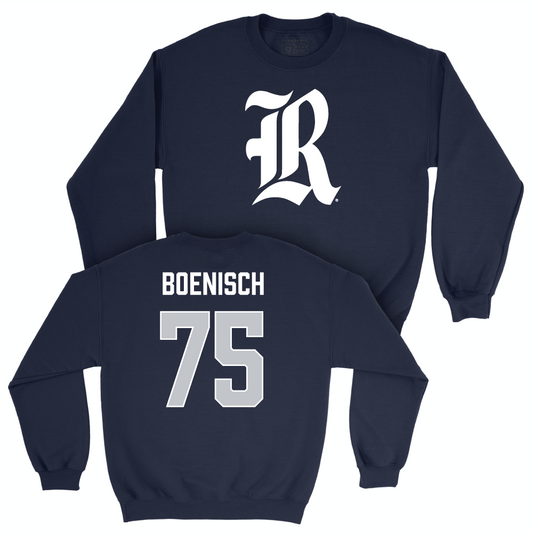 Rice Football Navy Legacy Crew - Blake Boenisch Small