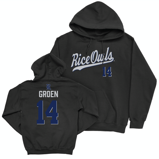 Rice Football Black Script Hoodie - Boden Groen Small