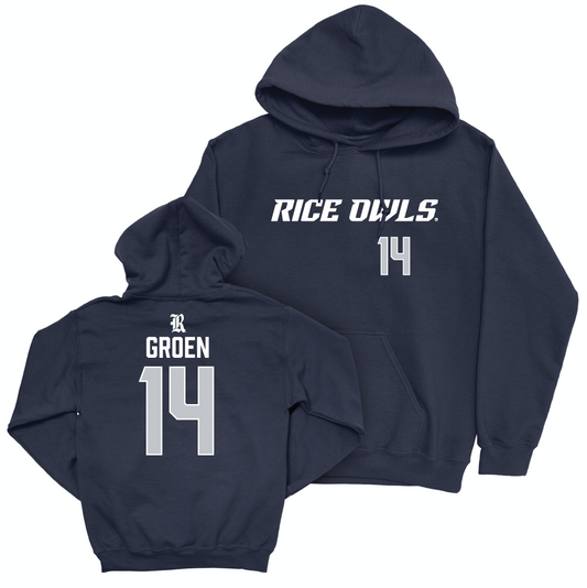 Rice Football Navy Sideline Hoodie - Boden Groen Small