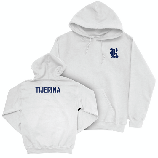 Rice Men's Track & Field White Logo Hoodie - Ben Tijerina Small