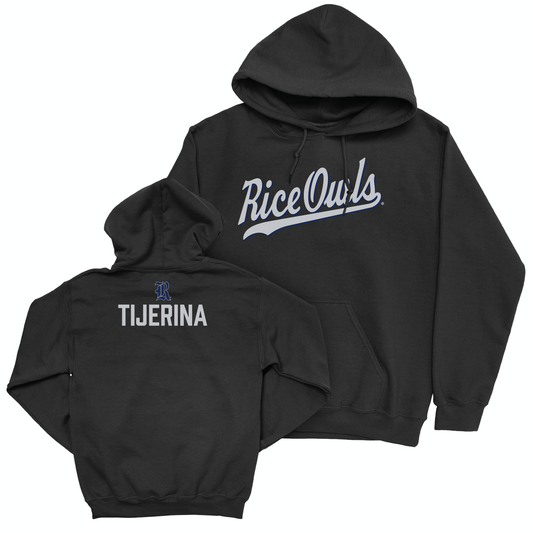 Rice Men's Track & Field Black Script Hoodie - Ben Tijerina Small