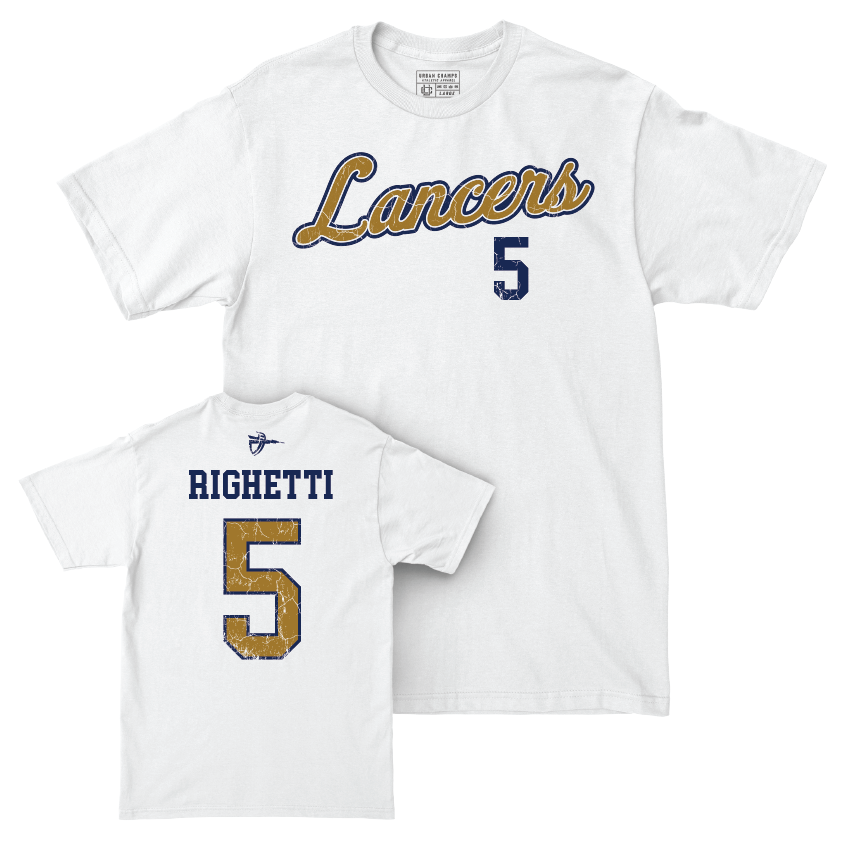 CBU Men's Water Polo White Script Comfort Colors Tee   - Alex Righetti