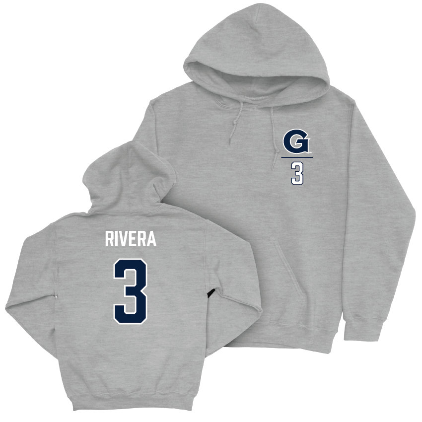 Georgetown Women's Basketball Sport Grey Logo Hoodie  - Victoria Rivera