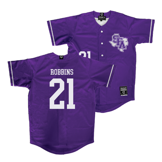 SFA Softball Purple Jersey  - Kelby Robbins