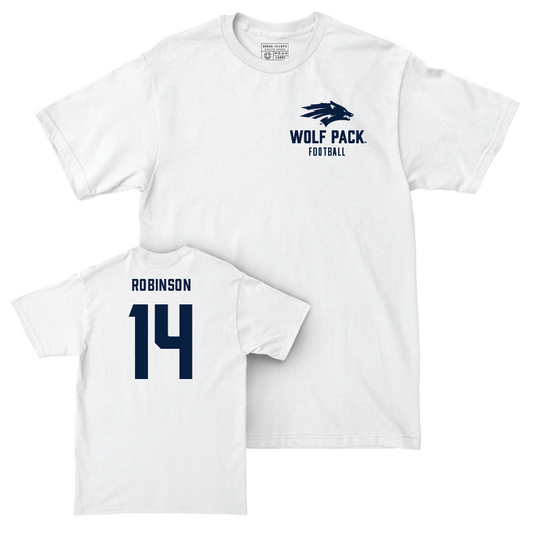 Nevada Football White Logo Comfort Colors Tee  - Gerick Robinson