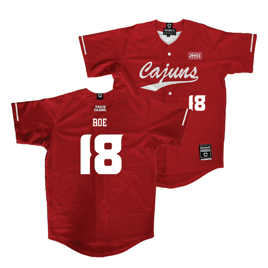 Louisiana Softball Vintage Red Jersey  - Samantha Roe